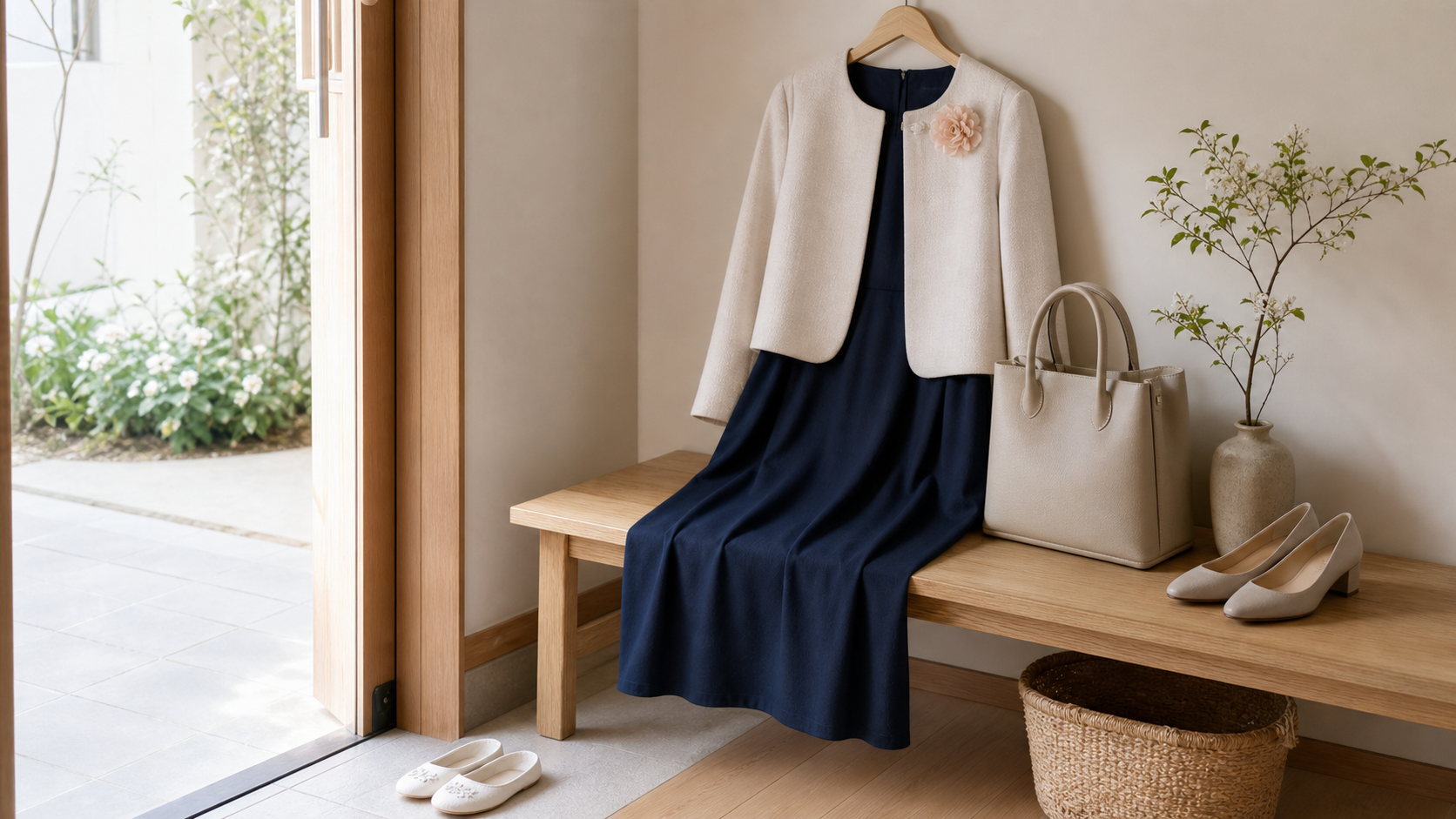 園行事に向けたきちんと感のある服とバッグ